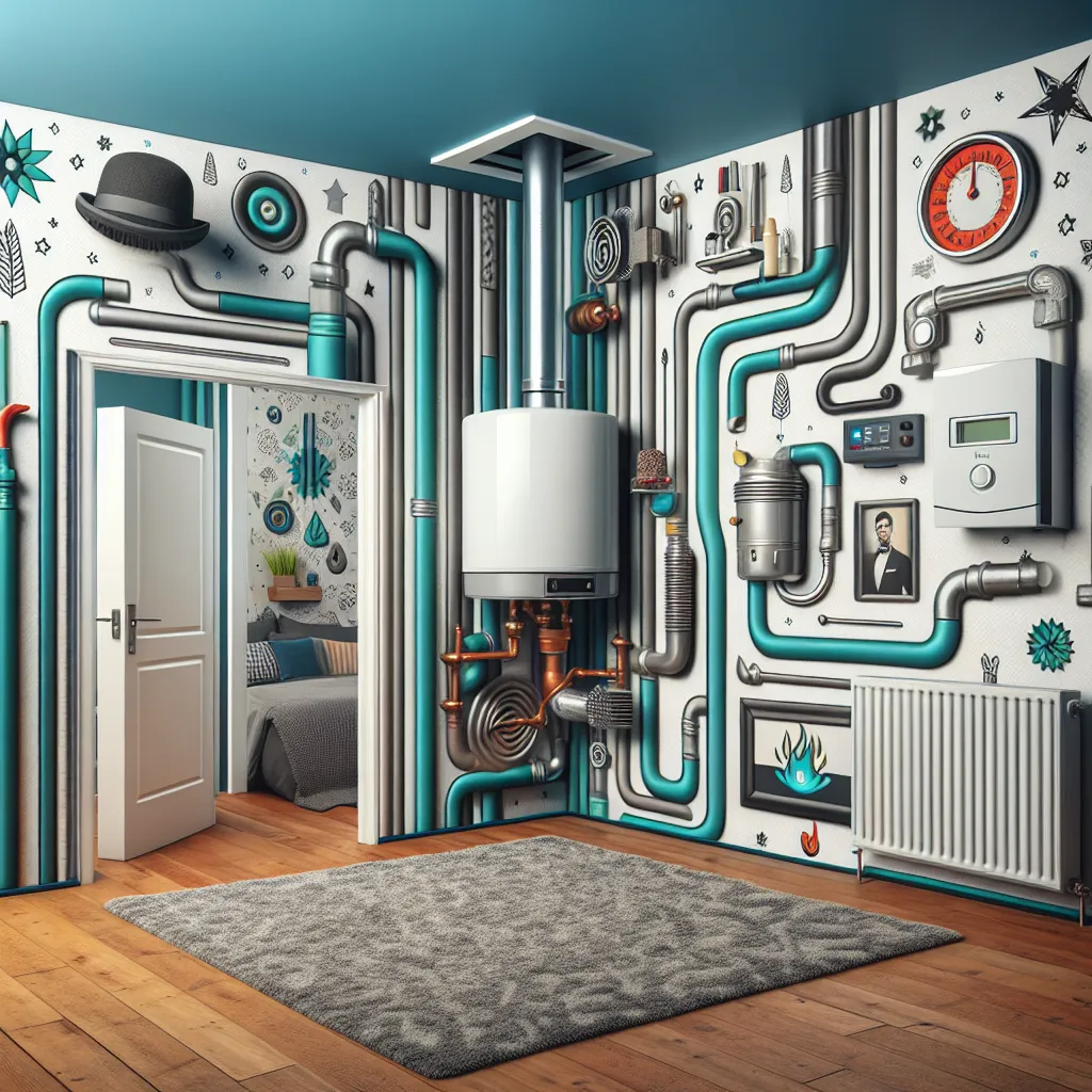 Jak tapeta 3D powiększająca przestrzeń może odmienić Twoje wnętrze z kotłem gazowym i regulatorem temperatury